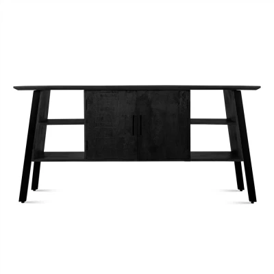 Afbeelding van Benoa Dressoir Zwart Berlin 2 deuren 175cm