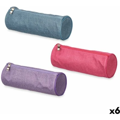 Afbeelding van Cilindervormige Schoolpennenzak 22 x 8 cm (6 Stuks)