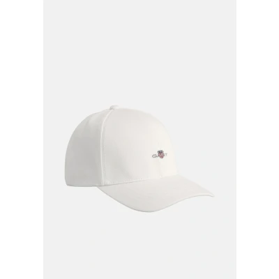 Afbeelding van Gant heren Shield pet met logoborduring in de kleur Wit, maat: S/M