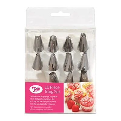 Afbeelding van Tala Icing Bag Set met 14 spuitmonden en koppeling, 10A00040