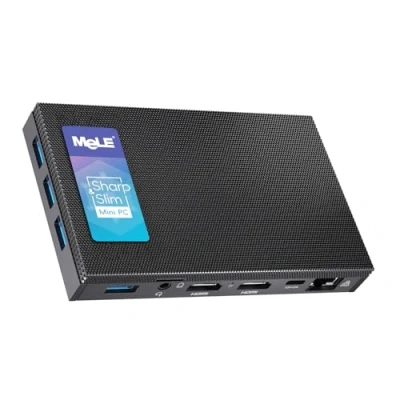 Afbeelding van MeLE Quieter3Q N5105 WiFi 6 Fanless Mini PC 8GB 256GB Windows 11 Pro Portable Desktop 4K HDMI HDR Industrial Support NVMe M.2 SSD 2.4G 5.0G Gigabit Ethernet PXE Linux Ubuntu Win10