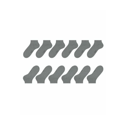 Afbeelding van Falke Happy 6PACK Sneaker Socks Everyday Casual Sokken, Heren, Maat: 47 50, Light greymel
