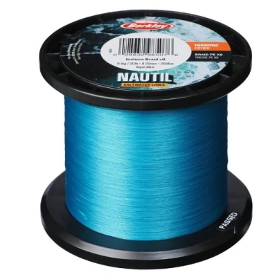 Afbeelding van Berkley NAUTIL Braidx8 150m AquaBlue 0,06mm (6lb/2,7kg) Gevlochten lijn
