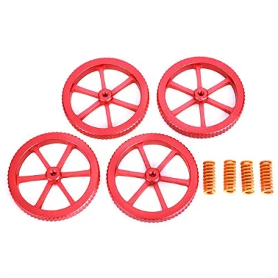 Afbeelding van Fafeicy 4 delige nivellermoer veerset, aluminiumlegering hand Twist, voor Ender 3/3 Pro/3 X, 5/5 plus/5 Pro, CR 10, 10 V2 printer
