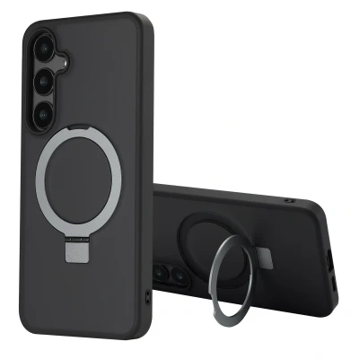 Afbeelding van Samsung Galaxy S24 Plus MagSafe Hoesje Kunststof Accezz Hardcase/Backcover Zwart Telefoonhoesje Shockproof/Valbescherming