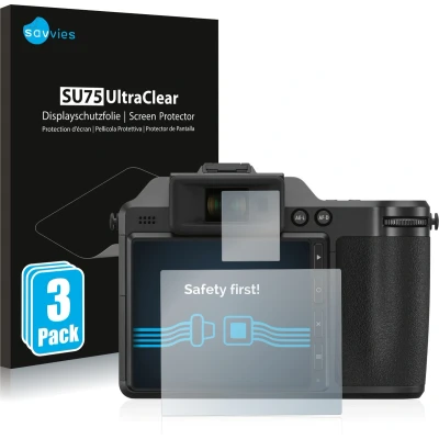 Afbeelding van Savvies (6 Stuks) Schermbeschermer voor Fujifilm X H2 Screen Protector Ultra Transparant
