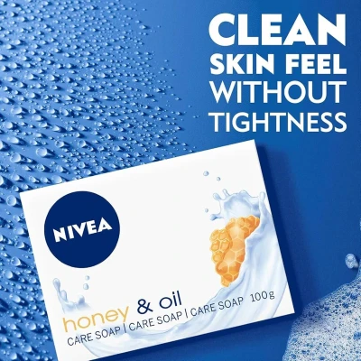 Afbeelding van 6x 100gr nivea care soap honey &amp; oil