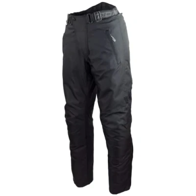Afbeelding van Zwarte motorbroek met uitneembare thermische voering, beschermers en breedteverstelling, voor zomer winter, maat L