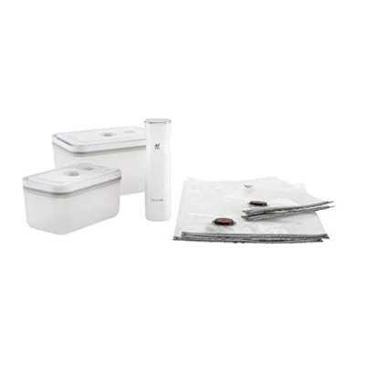 Afbeelding van Zwilling Fresh &amp; Save vacuum bewaarset 7 delig startersset wit/grijs