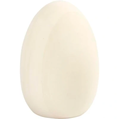 Afbeelding van Creotime Houten Ei 8 Cm Grenen Blank Per Stuk