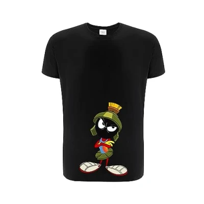 Afbeelding van ERT GROUP Origineel en officieel gelicentieerd door Looney Tunes zwart heren T shirt, Space Jam 034 patroon, eenzijdige overdruk, maat XS, Zwart, XS