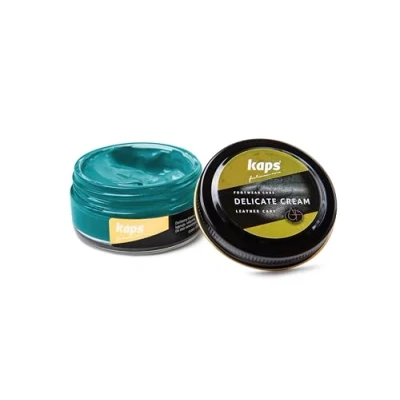 Afbeelding van Kaps Schoencreme schoensmeer verzorgt het leer en geeft glans (165) Turkoois 50ml