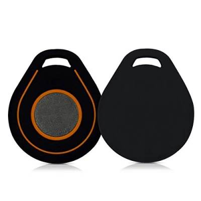 Afbeelding van kwmobile Siliconen hoes compatibel met Harley Davidson motorfiets sleutel beschermende zachte skin protector voor afstandsbediening sleutelhanger zwart/oranje