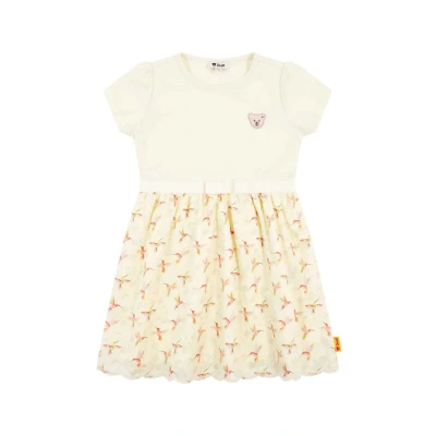 Afbeelding van Steiff Sundancer Jerseyjurk voor kinderen, Maat: 116, Antique white