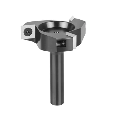 Afbeelding van SpeTool Vlakfrees 12mm Schacht 60mm Diameter met Wisselplaten Precisie Schaafmachinefrees Bovenfrees Wisselplatenfrees 3 Fluiten CNC Frees voor Hout Schachtfrees Vlakfrezen Oppervlakbit