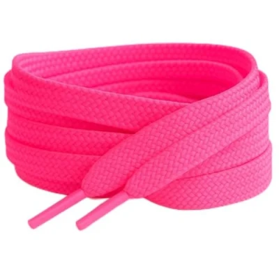 Afbeelding van Smart Laces 90cm/35,5&quot; Gekleurde Platte Trainer Schoenveters ideale vervanging veters voor volwassenen of kinderen Schoenveter (Neon Roze)