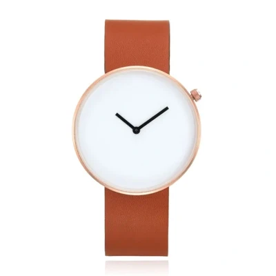 Afbeelding van LGT JWLS Minimalistisch Dameshorloge Grote Wijzerplaat van 40mm Bruin, Goud, Wit