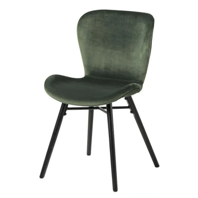 Afbeelding van Sohome Eetkamerstoel &#039;Olle&#039; Velvet, kleur Forest Green