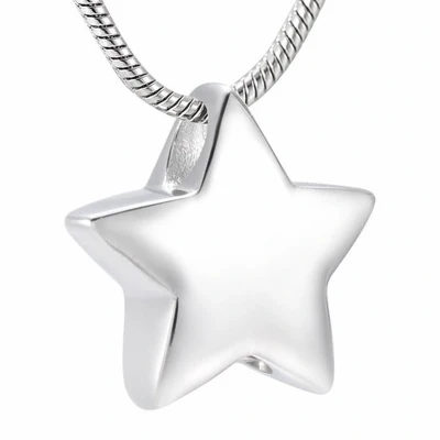 Afbeelding van Dutch Duvall Ashanger Ster inclusief ketting asketting mini urn assieraad voor as Herdenk