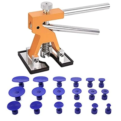 Afbeelding van CENPEK Auto Body Dent Reparatie Gereedschap Deuk Verwijdering Trekker,DIY Verfloze Kit met Tabs Verf Lifter Tool