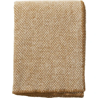 Afbeelding van Wiegdeken Wol Oker Geel 65 x 90 cm Klippan Babydeken