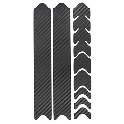 Afbeelding van AlphaShield K099 Fiets framebescherming, kettingstutten, bescherming, folie, sticker, frame, carbon, MTB, BMX, lakbescherming, (carbon zwart)