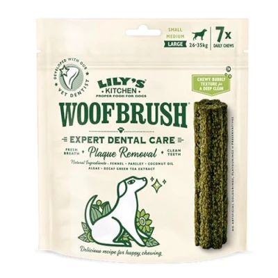 Afbeelding van Lily&#039;s Kitchen Woofbrush Dental Chew Large Dog, 7 stuks (7 x 47 g)