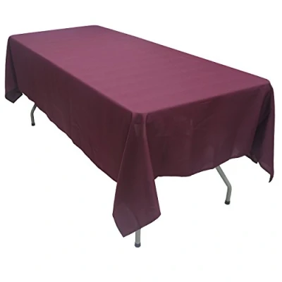 Afbeelding van KaitatsuSen Rechthoekig Polyester Stof Tafelkleed, Wijnrood, 150x300 cm
