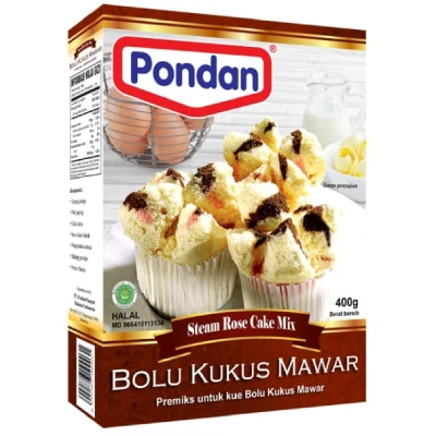 Afbeelding van Pondan Cakemix Bolu Kukus Mawar (Gestoomde Cake) 400g