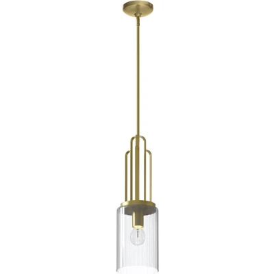 Afbeelding van Kichler LED Pendelarmatuur Kimrose 1X E27 Max 60W Dimbaar Brushed Natural Brass