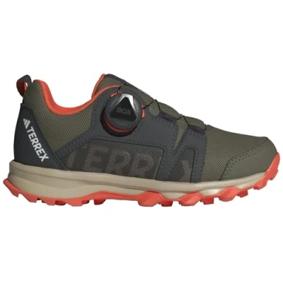 Afbeelding van Adidas Terrex Agravic BOA Trail Unisex Outdoorschoenen voor kinderen, Maat: 28, Olive strata/wonder beige/semi impact orange Textiel/ synthetisch