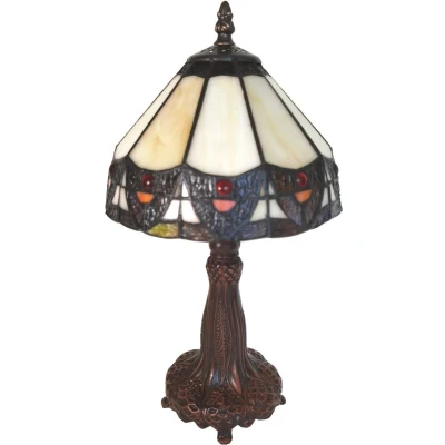 Afbeelding van Clayre &amp; Eef Beige Tafellamp Tiffany Ø 20*34 cm E14/max 1*25W 5LL 6108