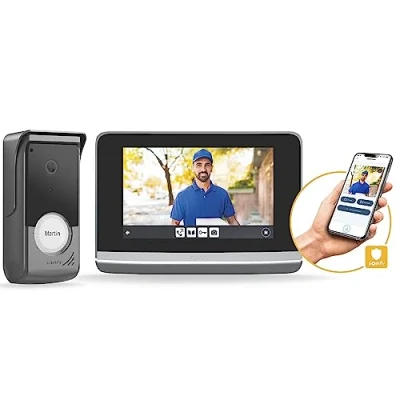 Afbeelding van Somfy 1871265 Videofoon V500 Connect, aangesloten intercom, 7 inch touchscreen, nachtzicht, bediening van maximaal 5 RTS apparaten, beheer bezoeken op afstand via de Protect app