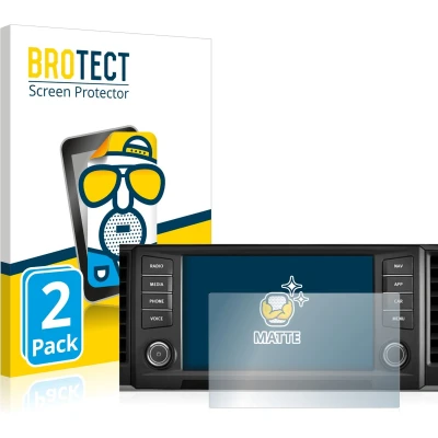 Afbeelding van BROTECT (2 Stuks) Antireflecterende Beschermfolie voor Seat Ateca 2016 Media System Plus 8&quot; Anti Glare Screen Protector, Mat, Ontspiegelend