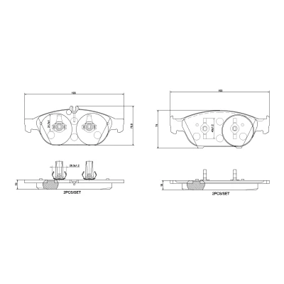 Afbeelding van Brembo Remblokset P 50 106