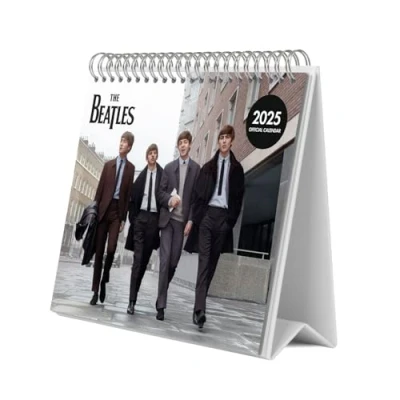 Afbeelding van Grupo Erik Kalender 2025 The Beatles Bureaukalender 12 maanden met fsc certificaat