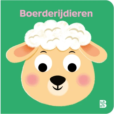 Afbeelding van Uitgeverij ballon kartonboekje boerderijdieren met wiebelogen