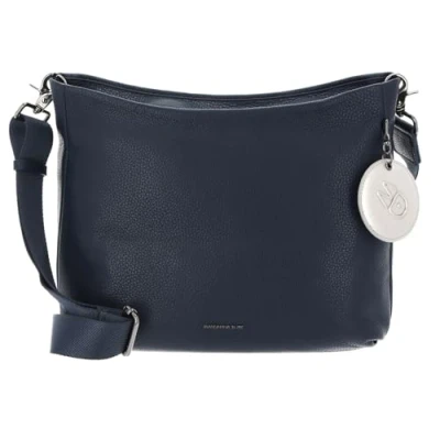 Afbeelding van Mandarina Duck Mellow Leather schoudertas voor dames, 34 x 31 8 (L H b), Blauw (Dress Blue), 34x31x8 W)