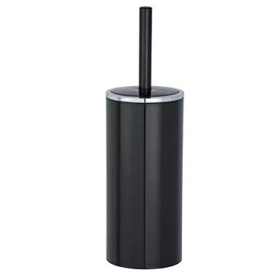 Afbeelding van WENKO Inca Toiletborstel en houder, ABS, zwart/chroom, 10,5 x 34 cm