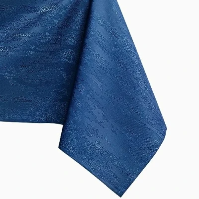 Afbeelding van AmeliaHome tafelkleed lotuseffect waterafstotend linnenlook Donkerblauw Vesta 140x260 cm