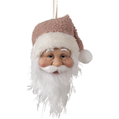 Afbeelding van Clayre &amp; Eef Hanger Kerstman 10x9x28 cm Wit Kunststof