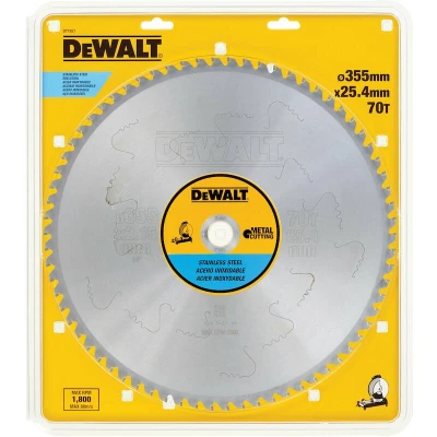 Afbeelding van DeWalt Accessoires Cirkelzaagblad Inox/RVS Stationair 355x25.4x70T 1.75/2.15 MTCG+R +10 DT1921 QZ