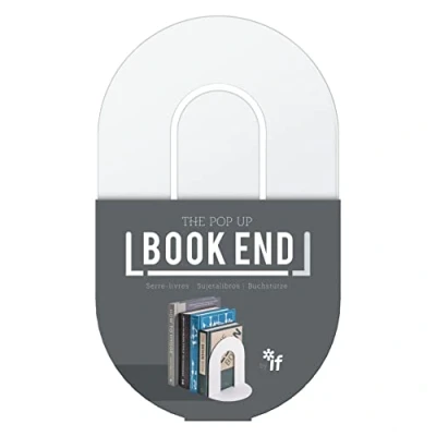 Afbeelding van IF The Pop Up Book End, Single Bookend, Contemporary Colours White