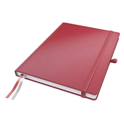 Afbeelding van Complete Notitieboek HC A4 geruit rood