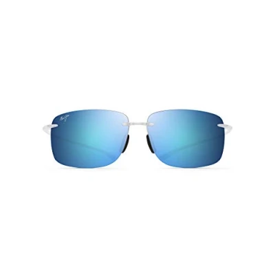 Afbeelding van Maui Jim Uniseks zonnebril, blauw thema kristal mat, L, Blue Hema Crystal Matte, L