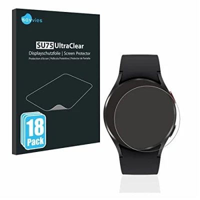 Afbeelding van Savvies Screenprotector voor Samsung Galaxy Watch 4 (40mm) Folie Beschermfolie transparant (18 Stuks)