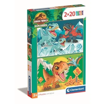 Afbeelding van Clementoni Legpuzzel Super Color Jurassic World, 2x20st.