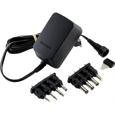 Afbeelding van VOLTCRAFT VC 11258680 Stekkernetvoeding, instelbaar 3 V/DC, 4.5 5 6 7.5 9 12 V/DC 0.6 A 7