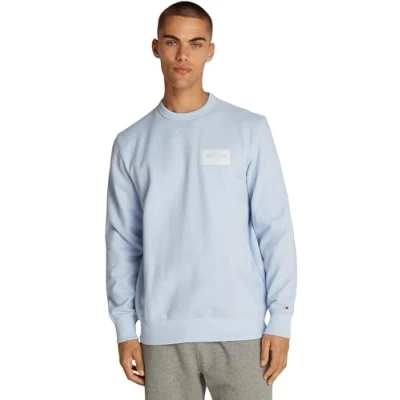 Afbeelding van Tommy Hilfiger Monotype Label Sweater, Heren, Maat: Small, Breezy blue