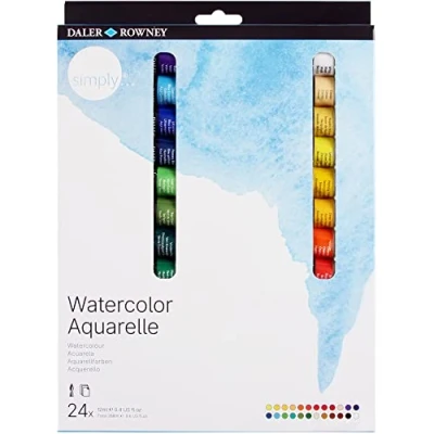 Afbeelding van Daler Rowne12ml gewoon aquarel verf set (pak van 24 kleuren)